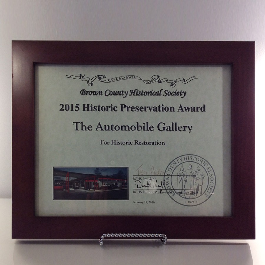2015 Historical Preservation Award